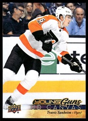 2017-18 Upper Deck UD Canvas Young Guns Travis Sanheim #C117 Rookie RC Flyers